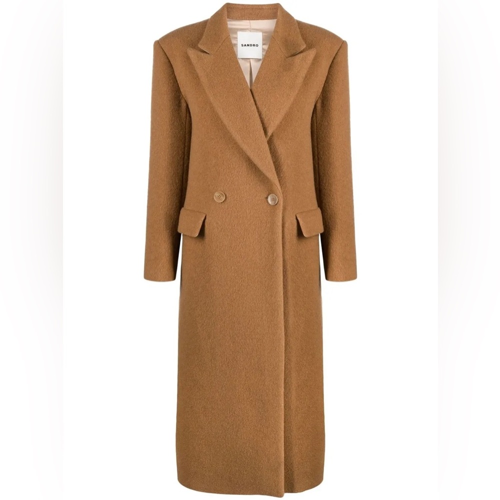 SANDRO Riccardo Double-Breasted Coat